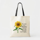 Tote Bag Soyez comme le tournesol Fourre-tout (Devant)