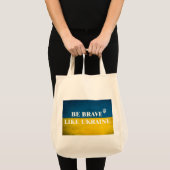 Tote Bag Soyez courageux comme l'Ukraine citation textuelle (Devant (produit))