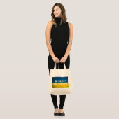 Tote Bag Soyez courageux comme l'Ukraine citation textuelle (Devant (modèle))