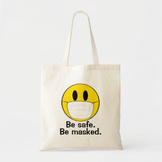 Tote Bag Soyez en sécurité masqué