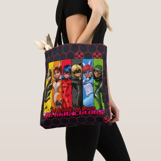 Tote Bag Soyez Fort, Soyez Courageux, Soyez Miraculeux (De près)