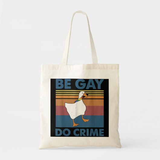 Tote Bag Soyez Gay Do Crime (Devant)