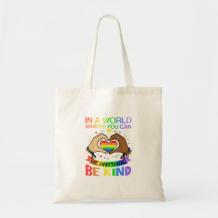 Tote Bag Soyez Gentil LGBT Fierté Arc-en-ciel Égalité Sensi