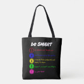 Tote Bag Soyez intelligent (Dos)