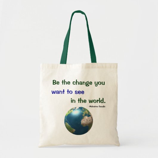 Tote Bag Soyez le changement (Devant)