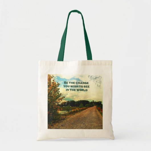 Tote Bag Soyez le changement que vous souhaitez voir dans (Devant)