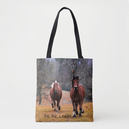 Tote Bag Soyez le chef de course des chevaux (Devant)