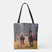 Tote Bag Soyez le chef de course des chevaux (Dos)