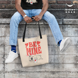 Tote Bag Soyez le mien : Valentine's Funny Cute Carlin & Lo