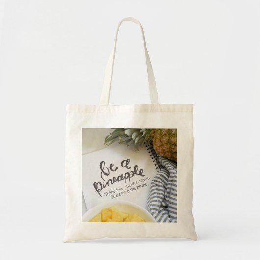 Tote Bag Soyez un ananas (Devant)