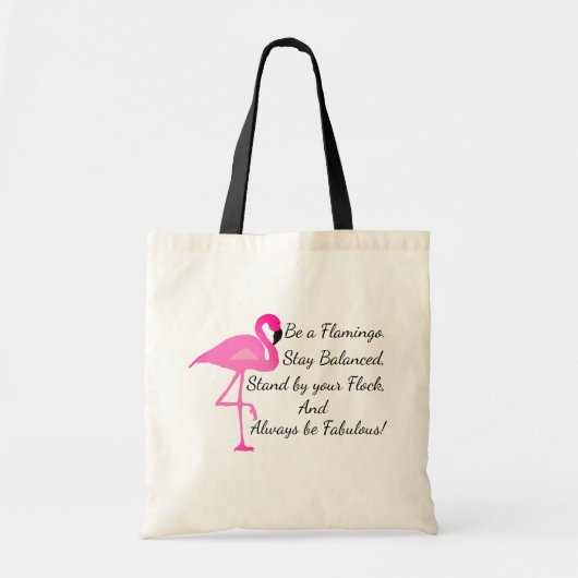 Tote Bag Soyez un Flamant rose Fourre-tout (Devant)