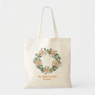 Tote Bag Soyez une guêpe de poisse rustique Wreath