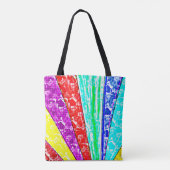 Tote Bag Soyez-vous fatigant | Fille de couleur | Pop Art (Dos)