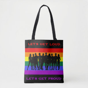 Tote Bag Soyons forts, soyons fiers de la fierté LGBTQ