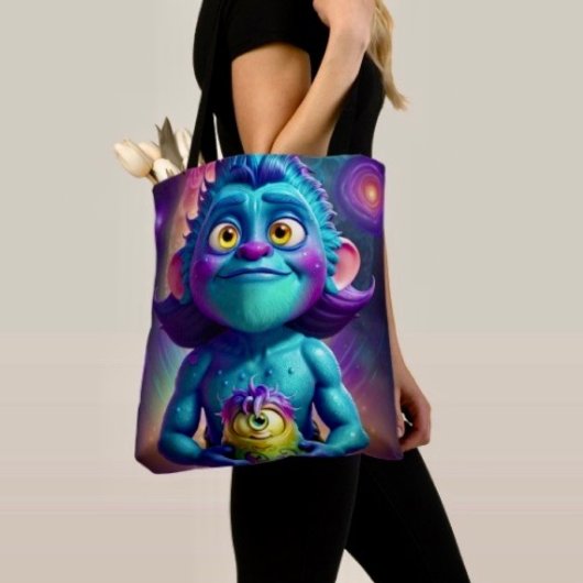 Tote Bag Space Alien & Friend
