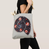 Tote Bag Space Galaxy Fun Planètes Astronomie Escargot (De près)