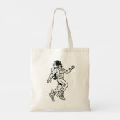 Tote Bag Space Kicks: Winged Astronaut Flight (Dos)