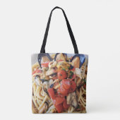 Tote Bag Spaghetti avec moules et tomates cerises Italien T (Dos)