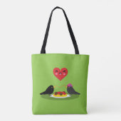 Tote Bag Spaghetti Meatballs Date romantique (Dos)
