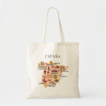 Spain travel map (two-sided print)