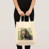 Tote Bag Spaniel Cavalier King Charles peint (Devant (produit))