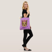 Tote Bag Sparkle Yorkshire Terrier Puppy Dog Parties scinti (Sur le modèle)
