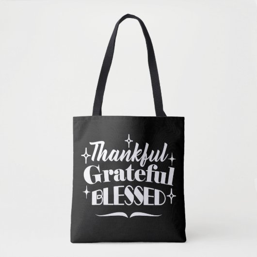Tote Bag Sparkling Thanksgiving Devis Holiday Design (Devant)