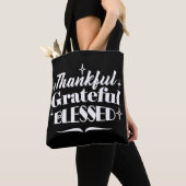 Tote Bag Sparkling Thanksgiving Devis Holiday Design (De près)