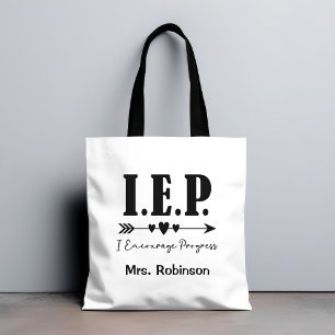 Tote Bag Special Ed IEP - J'Encourage Progressive Enseignan