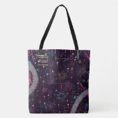 Tote Bag Spectacle de feux d'artifice : Art abstrait (Devant)
