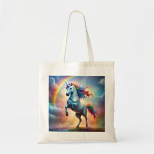 Tote Bag Spectre Céleste : L'Arc de la Licorne Arc-en-Ciel