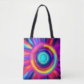 Tote Bag Spectre circulaire : Une exploration dynamique des (Devant)