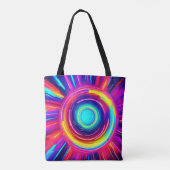 Tote Bag Spectre circulaire : Une exploration dynamique des (Dos)