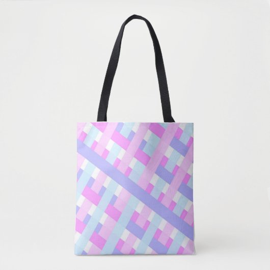 Tote Bag Spectre de couleur et de ligne rose (Devant)
