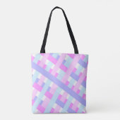 Tote Bag Spectre de couleur et de ligne rose (Dos)