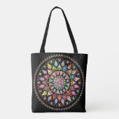 Tote Bag Spectre de mandala couleur (Dos)