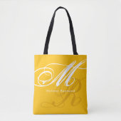 Tote Bag Spectre Jaune tout-sur Monogramme (Devant)