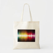 Tote Bag Spectre musical Soundwave Vibrant Audio Visualizer (Devant)