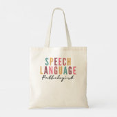 Tote Bag Speech Therapy Speech Language Pathologiste SLP Cr (Dos)