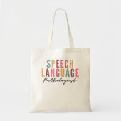 Tote Bag Speech Therapy Speech Language Pathologiste SLP Cr (Devant)