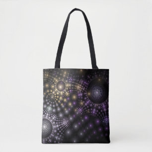 Tote Bag Sphère fractale Art Mandala Universe Jeu d'oreille