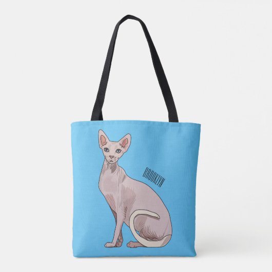 Tote Bag Sphynx cat (Dos)