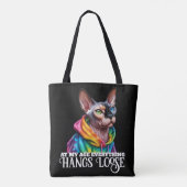 Tote Bag Sphynx Chat Hang Loose Anniversaire (Dos)