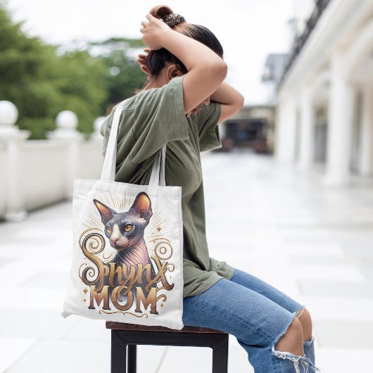 Tote Bag Sphynx Maman maman Amoureux des chats Femmes