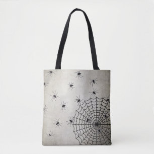 Tote Bag Spider Web Et Araignées Éffrayantes