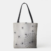 Tote Bag Spider Web Et Araignées Éffrayantes (Dos)