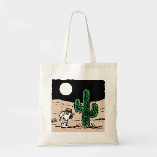 Tote Bag Spike dans un désert illuminé par la Lune (Devant)