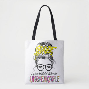 Tote Bag Spina Bifida Sensibilisation Ribbon Cadeaux de sou
