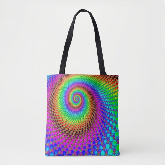 Tote Bag Spiral abstrait Fractal (Devant)