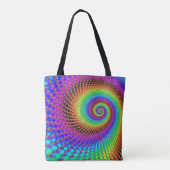 Tote Bag Spiral abstrait Fractal (Dos)